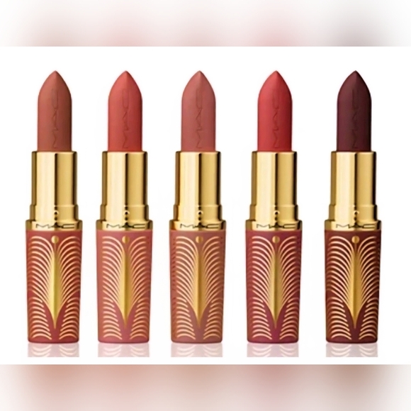 MAC 6-Pc. Gold Case MATTE IPSTICK SET, Make up 100% AUTHENTIC Full Size - Picture 3 of 6